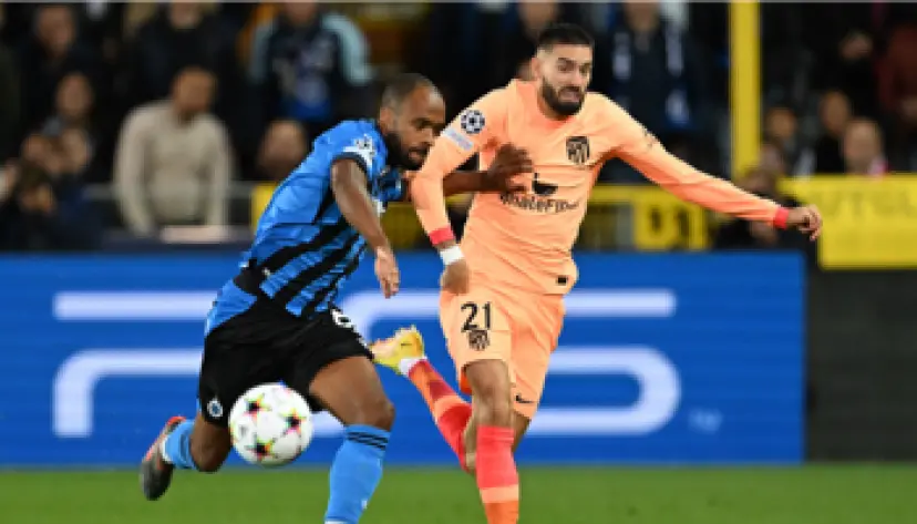Club Bruges vs. Atl. Madrid, Champions League