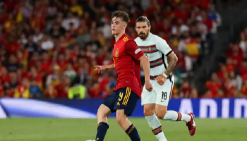 Espagne vs Portugal, Pedri et Cristiano Ronaldo