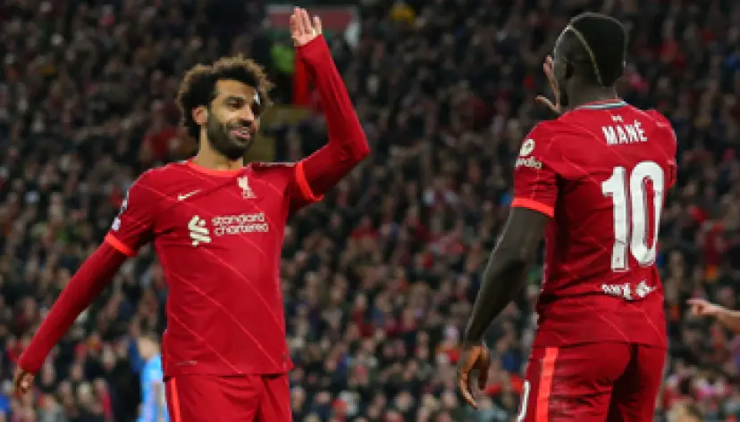 Mo Salah et Sadio Mane de Liverpool, football